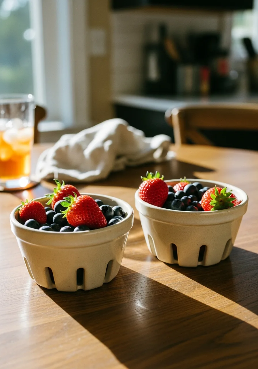 41. Ceramic Berry Storage Baskets