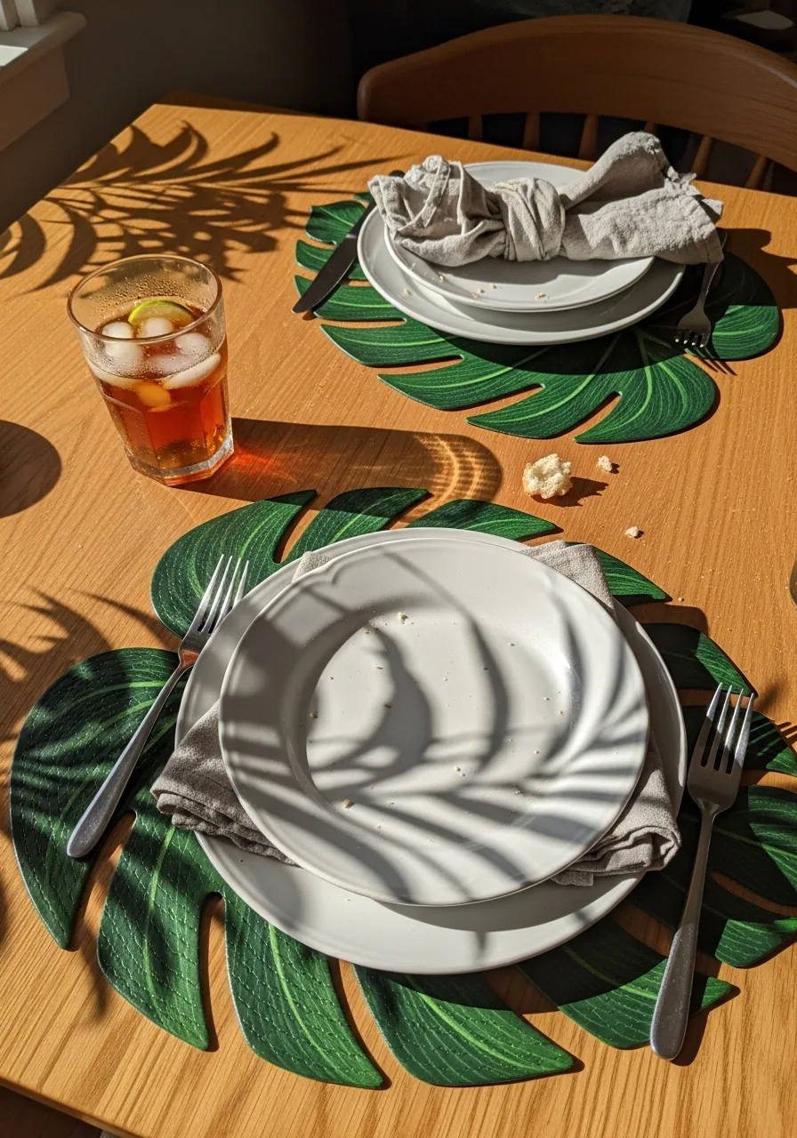 47. Tropical Palm Leaf Mats