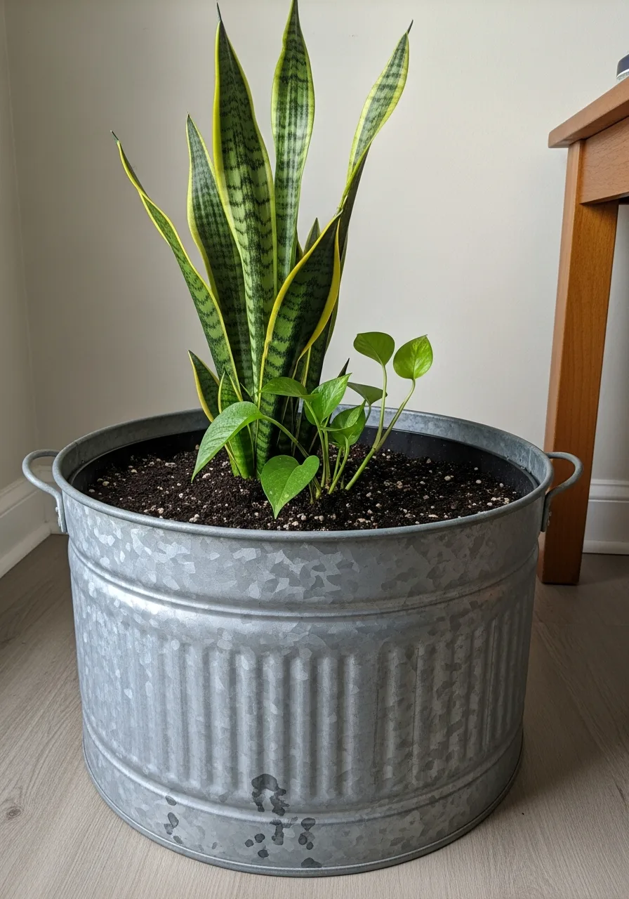1. Classic Galvanized Tub