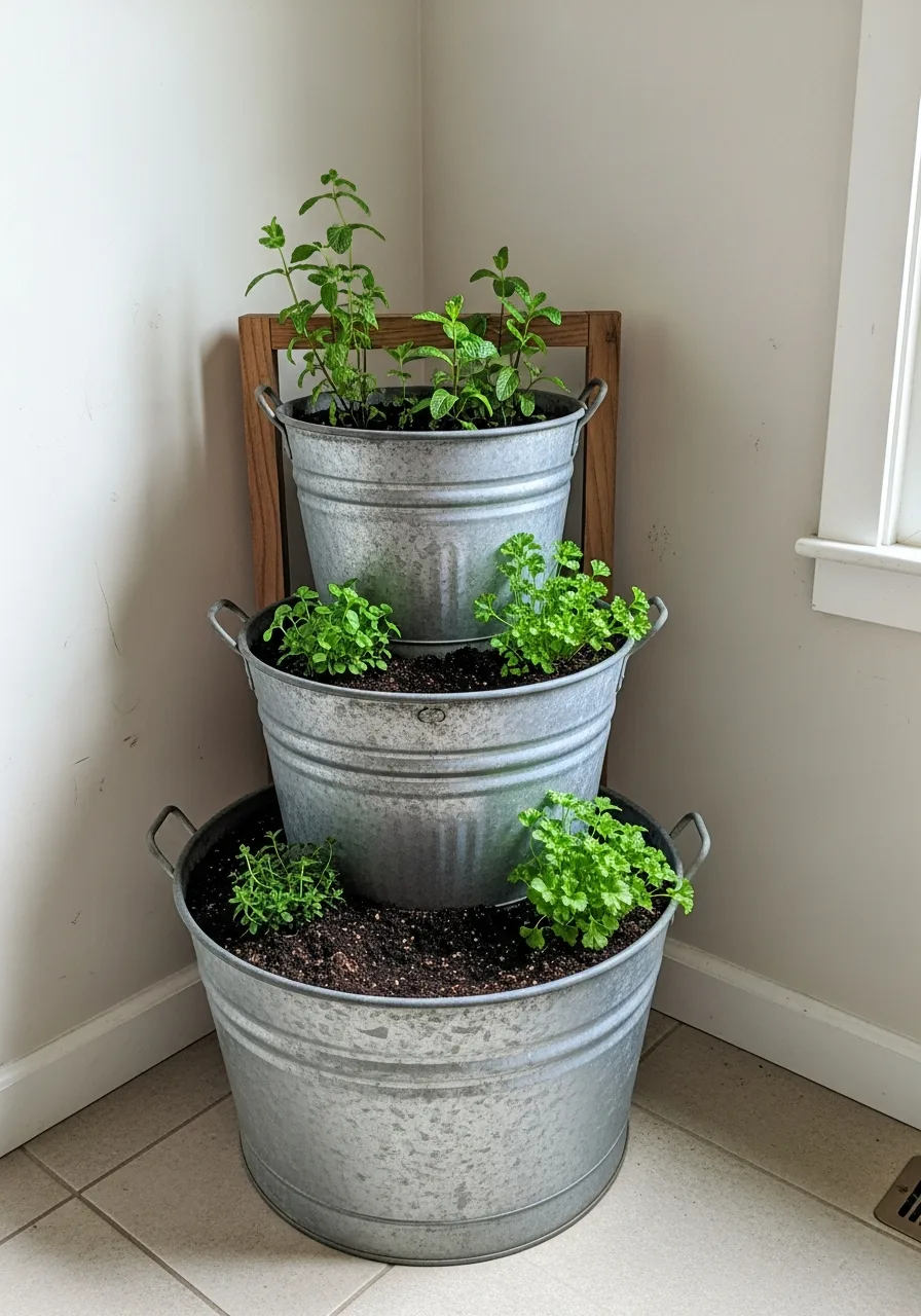 11. Vertical Stacked Tubs