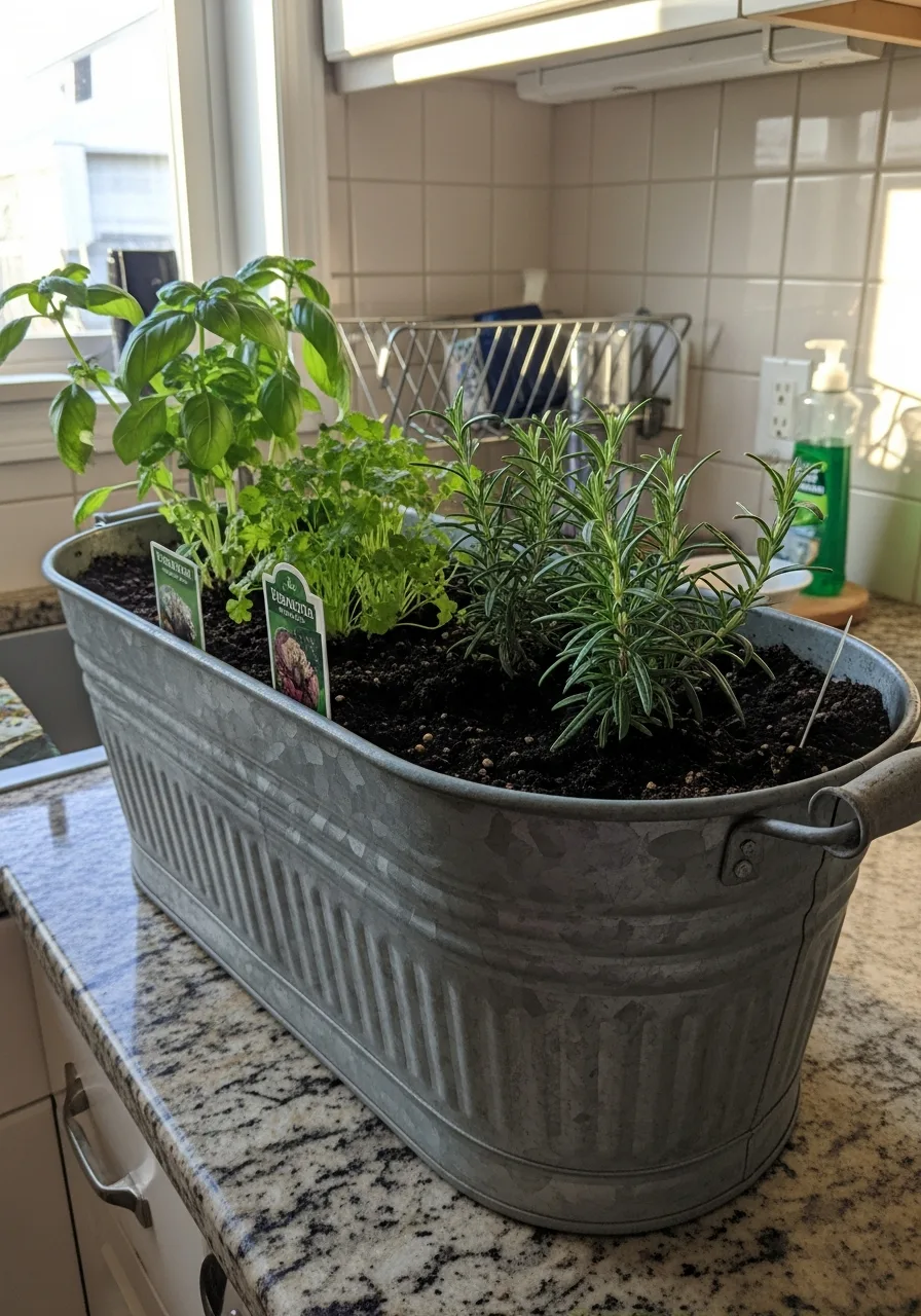 17. Kitchen Herb Station