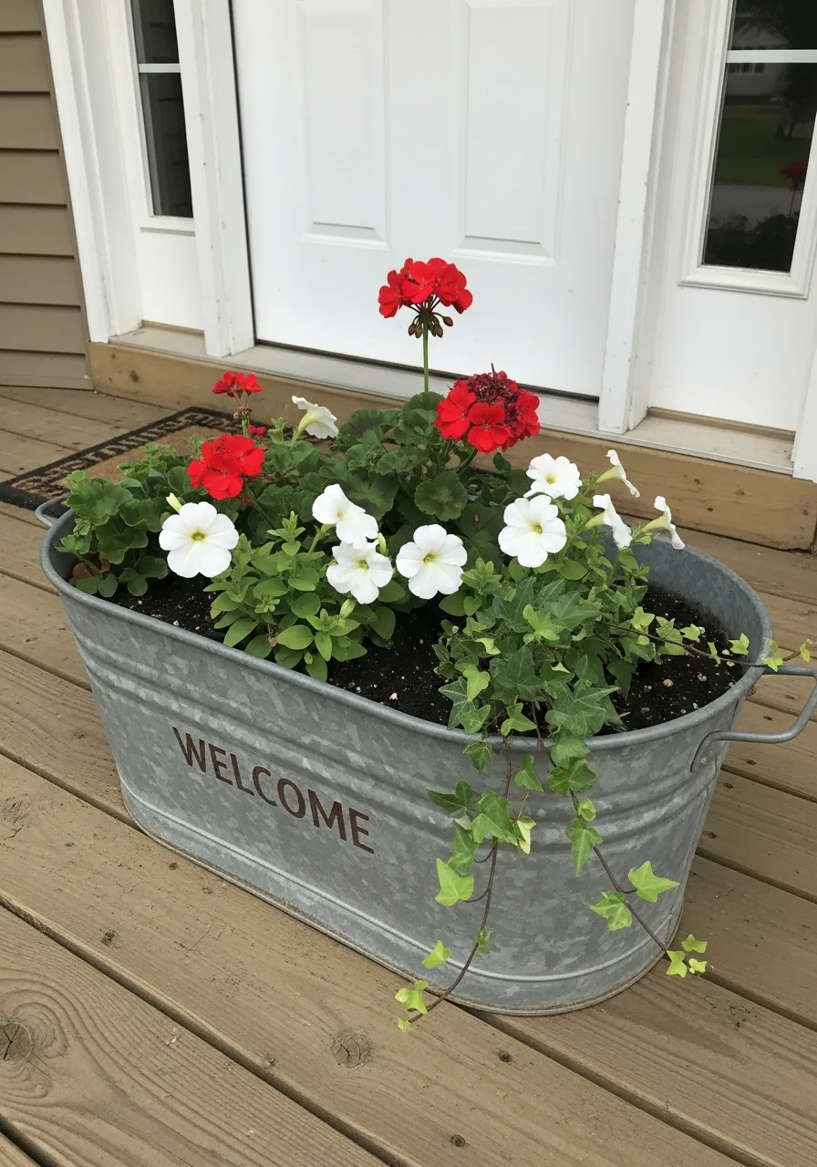 18. Porch Welcome Planter