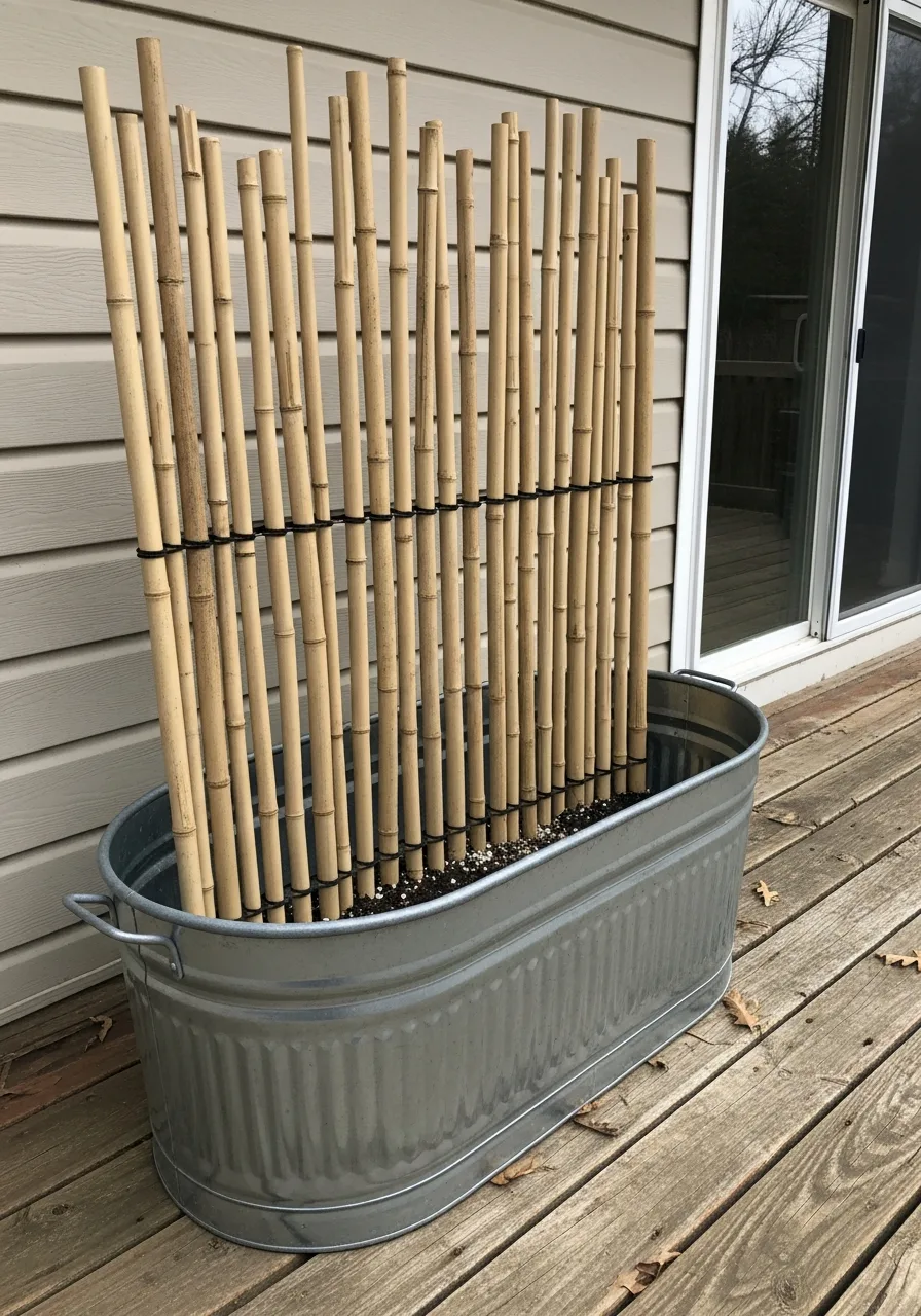 25. Bamboo Privacy Screen
