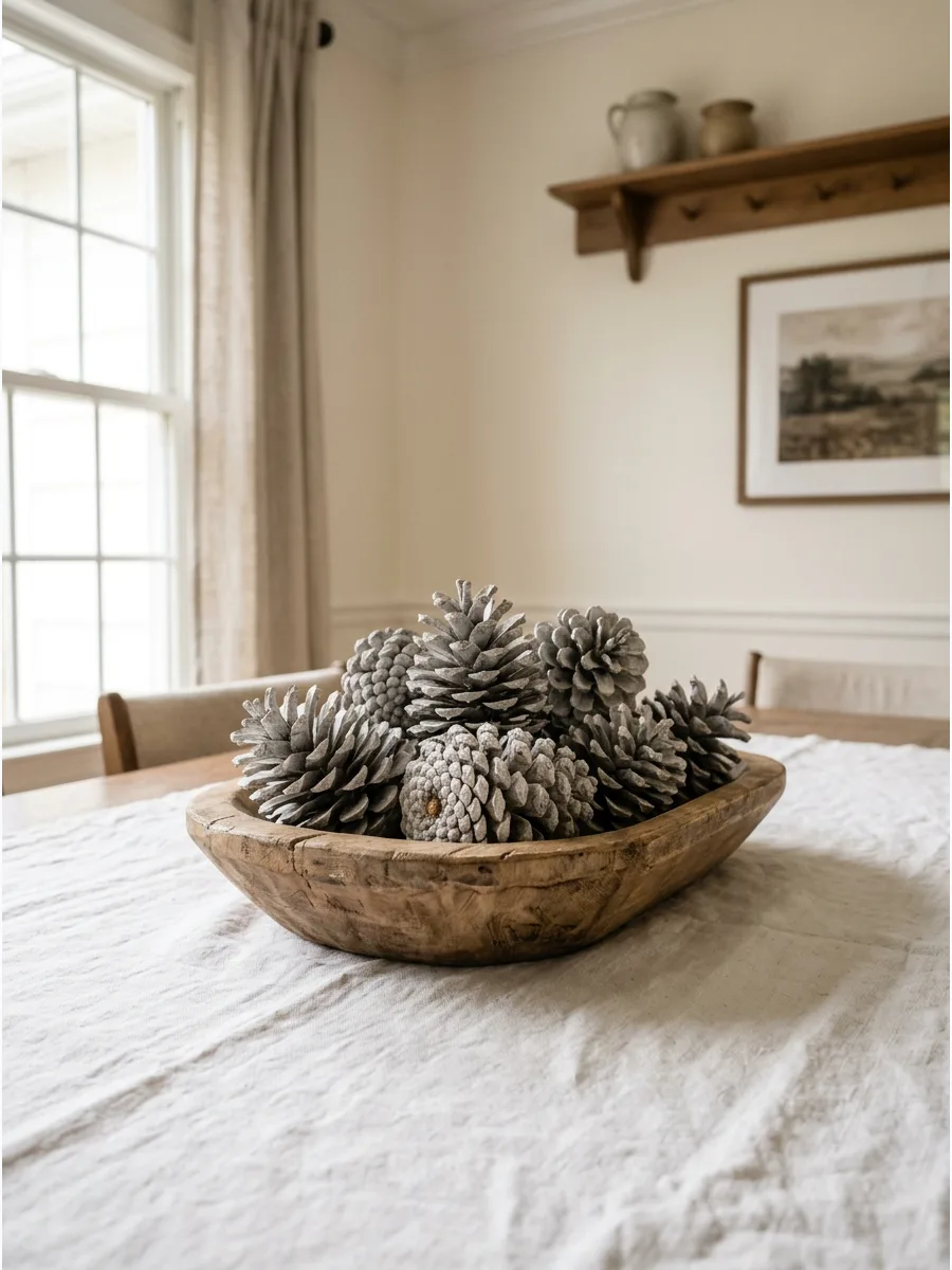 1. Bleached Pinecone Dough Bowl