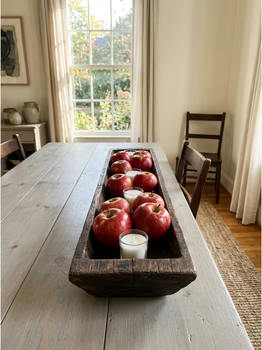 11. Apple and Tealight Trough