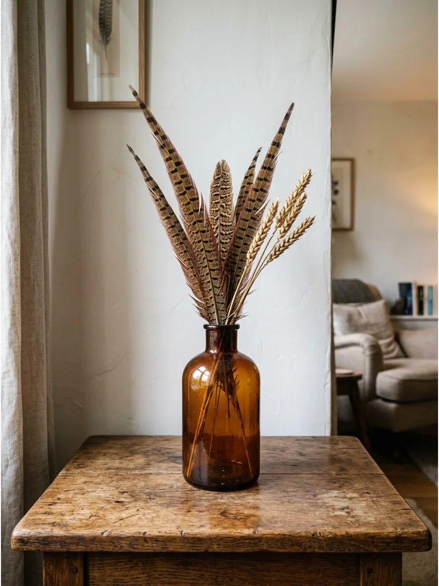 23. Feather and Wheat Jar