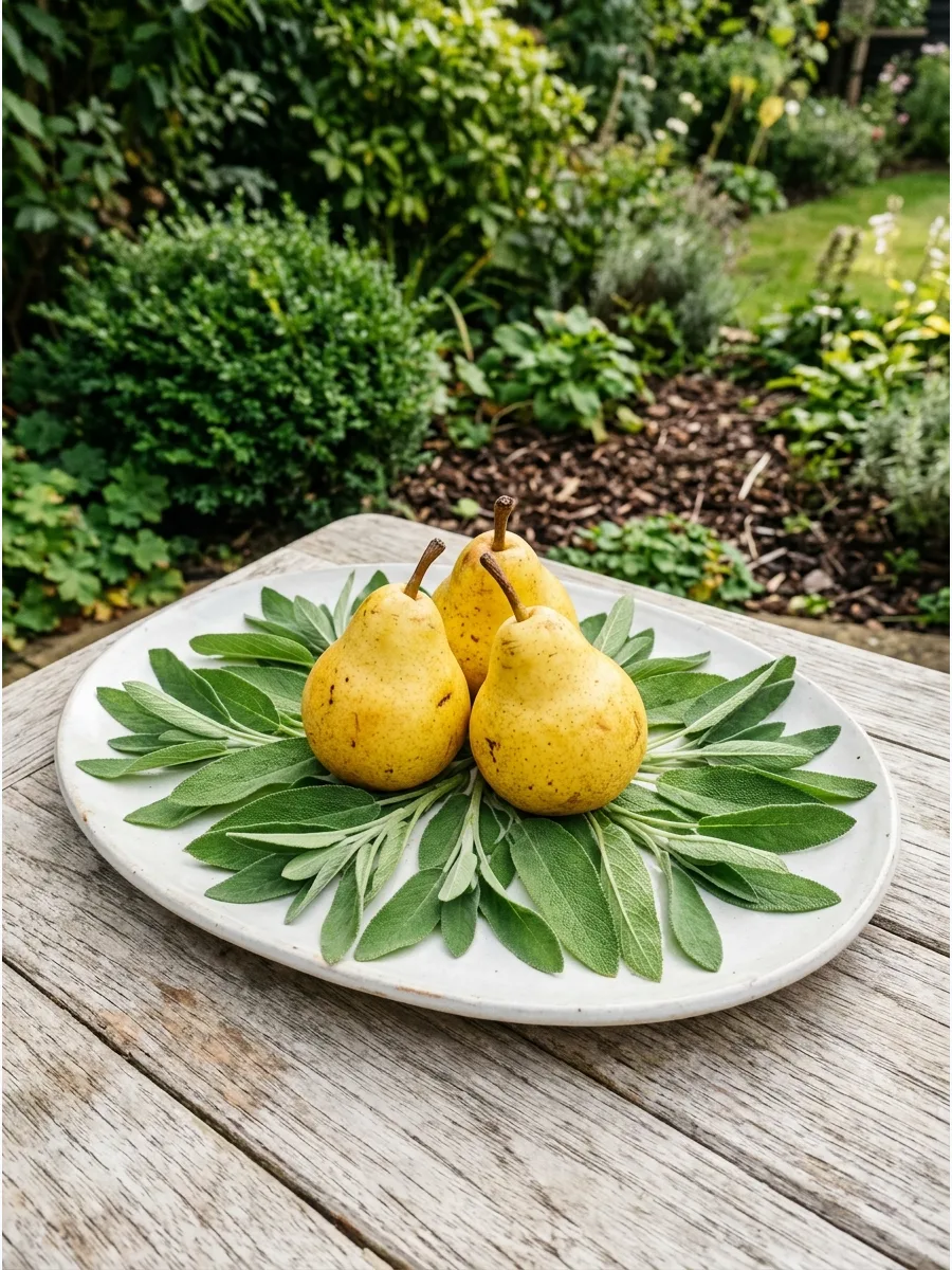 25. Sage and Pear Platter