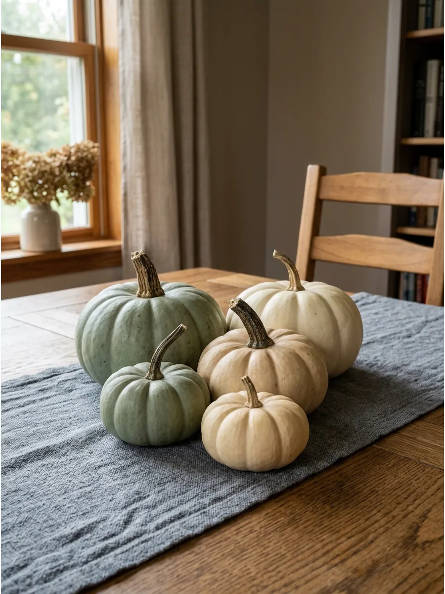 3. Painted Heirloom Mini Pumpkins