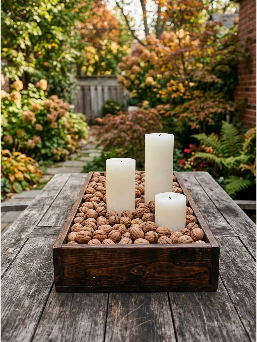 34. Walnut Filled Wood Box