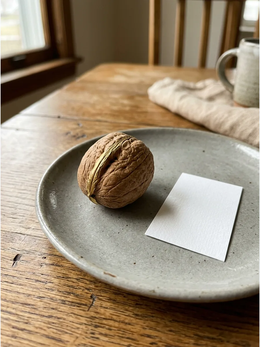 37. Gilded Walnut Place Cards