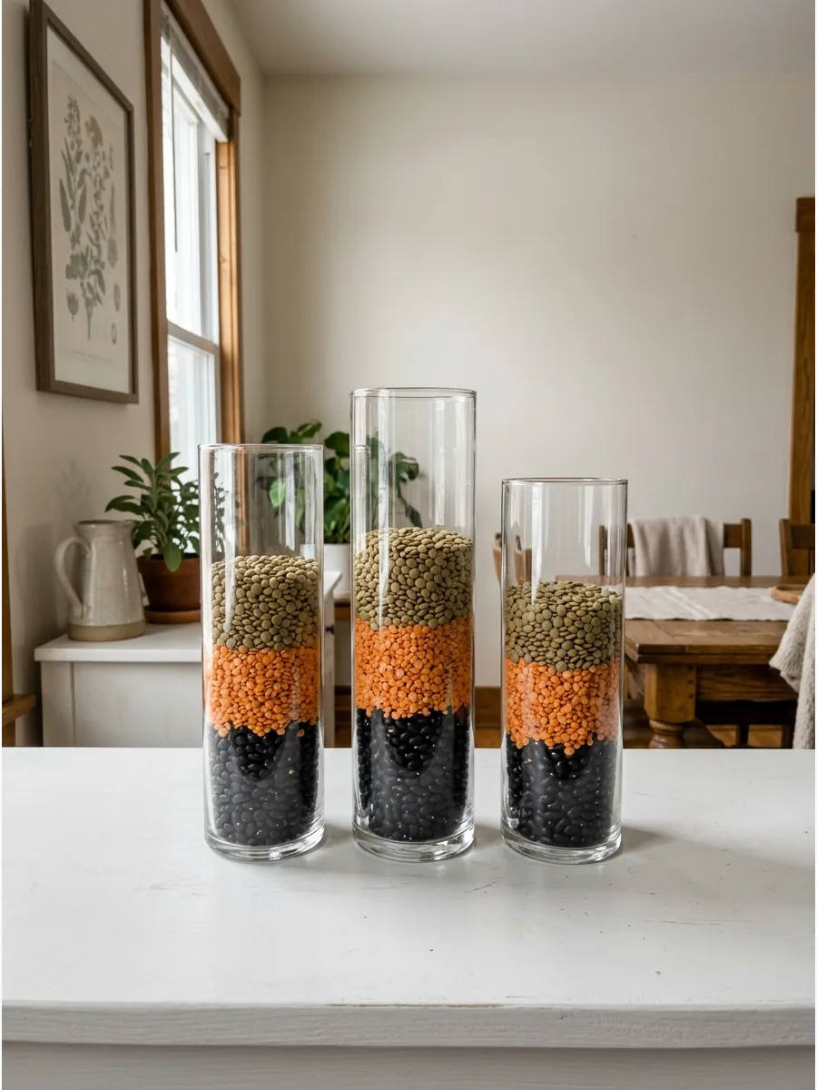 39. Lentil Layered Glass Jars