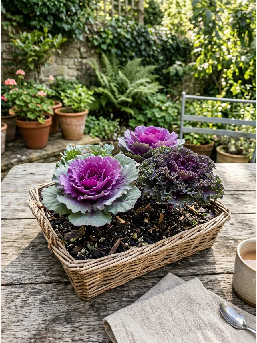 41. Potted Cabbage and Kale