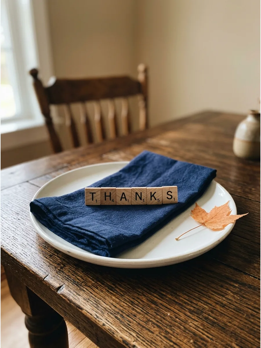 42. Scrabble Tile Place Settings