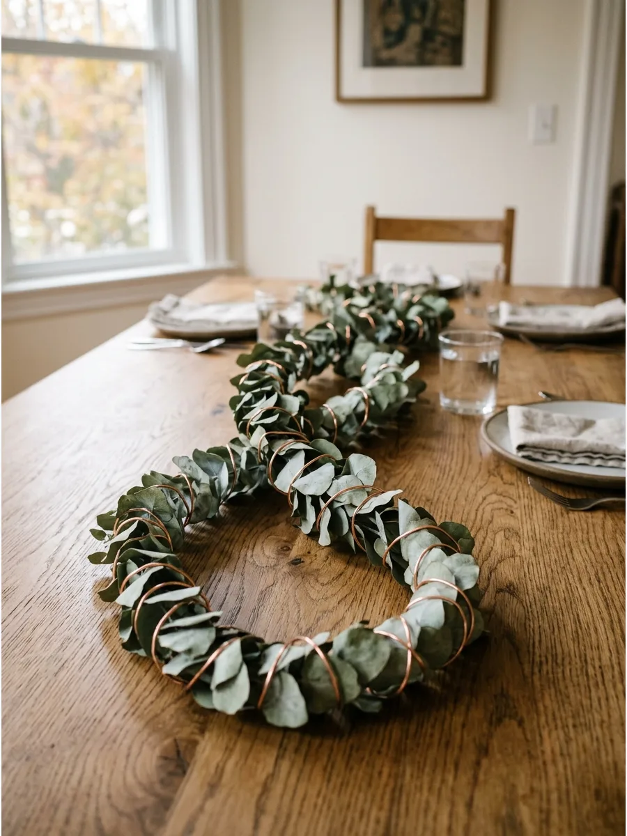 7. Dried Eucalyptus and Copper