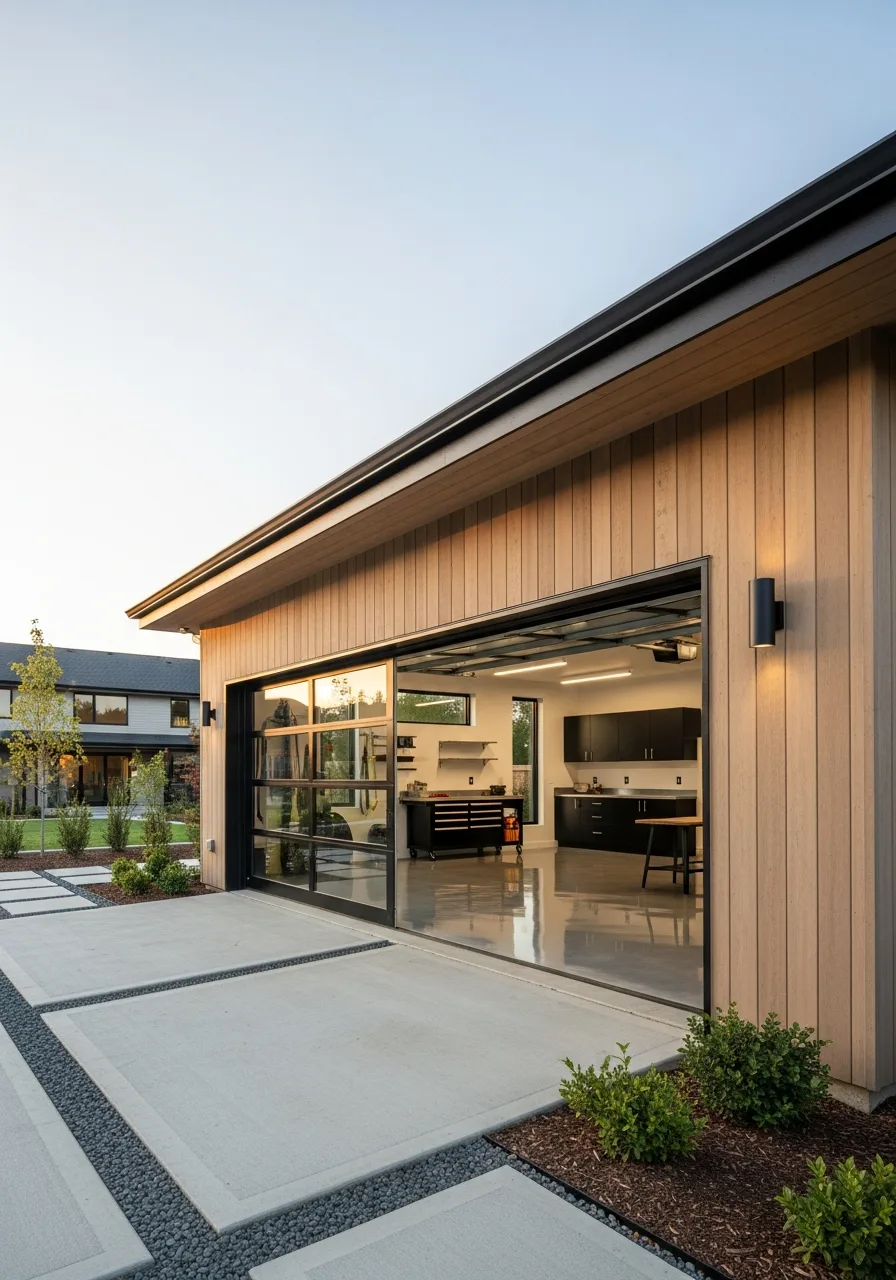 1. Modern Detached Garage