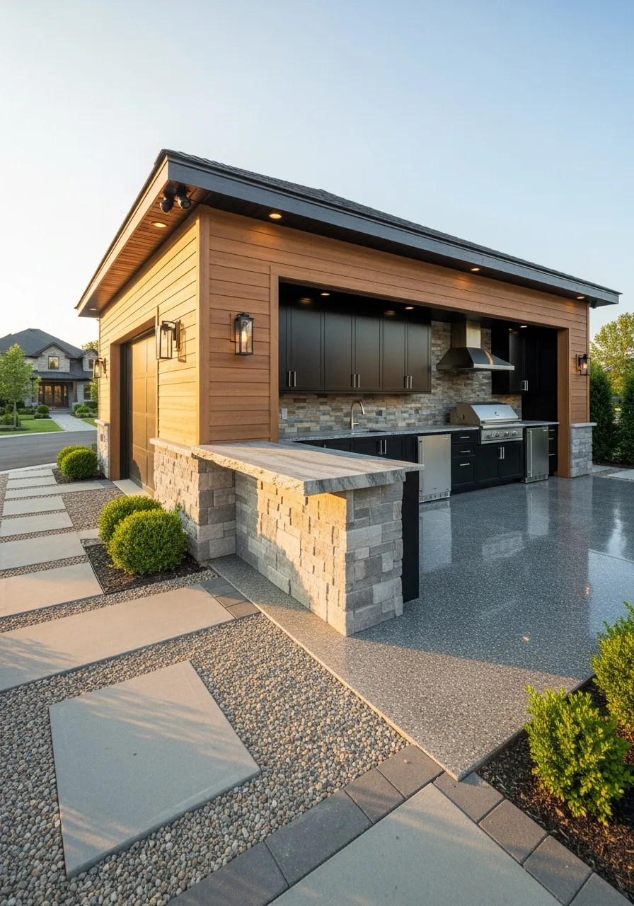 27. Outdoor Kitchen Garage Hub