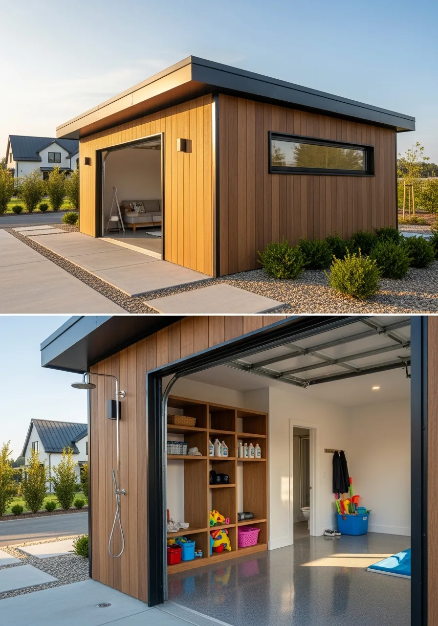 28. Pool House Garage Combo