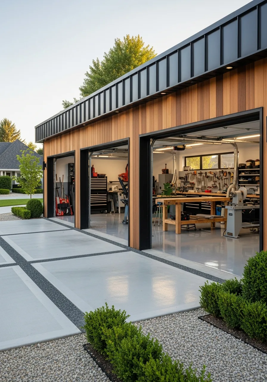 35. Three-Car Detached Garage