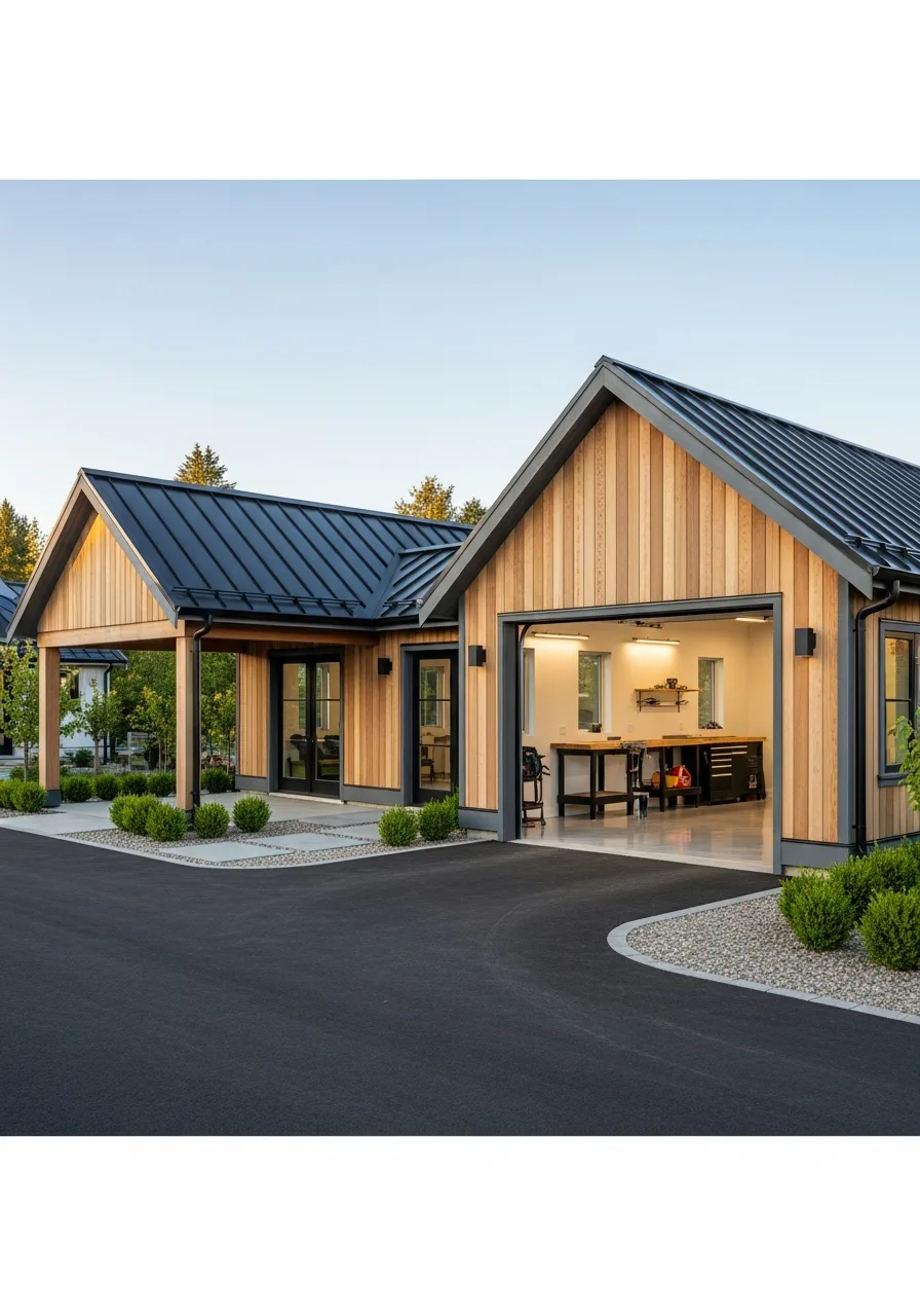 50. Detached Garage With Carport