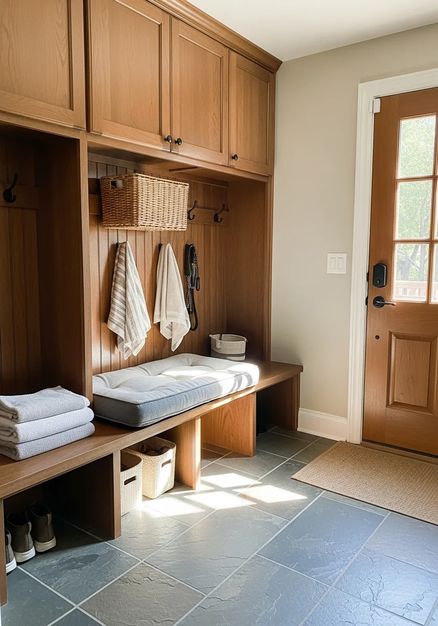 33. Entryway Mudroom Pet Station