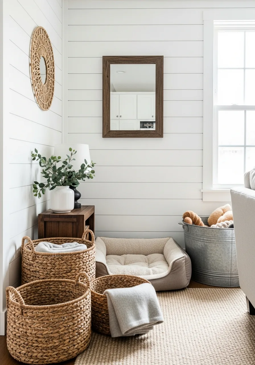 39. Rustic Country Dog Space
