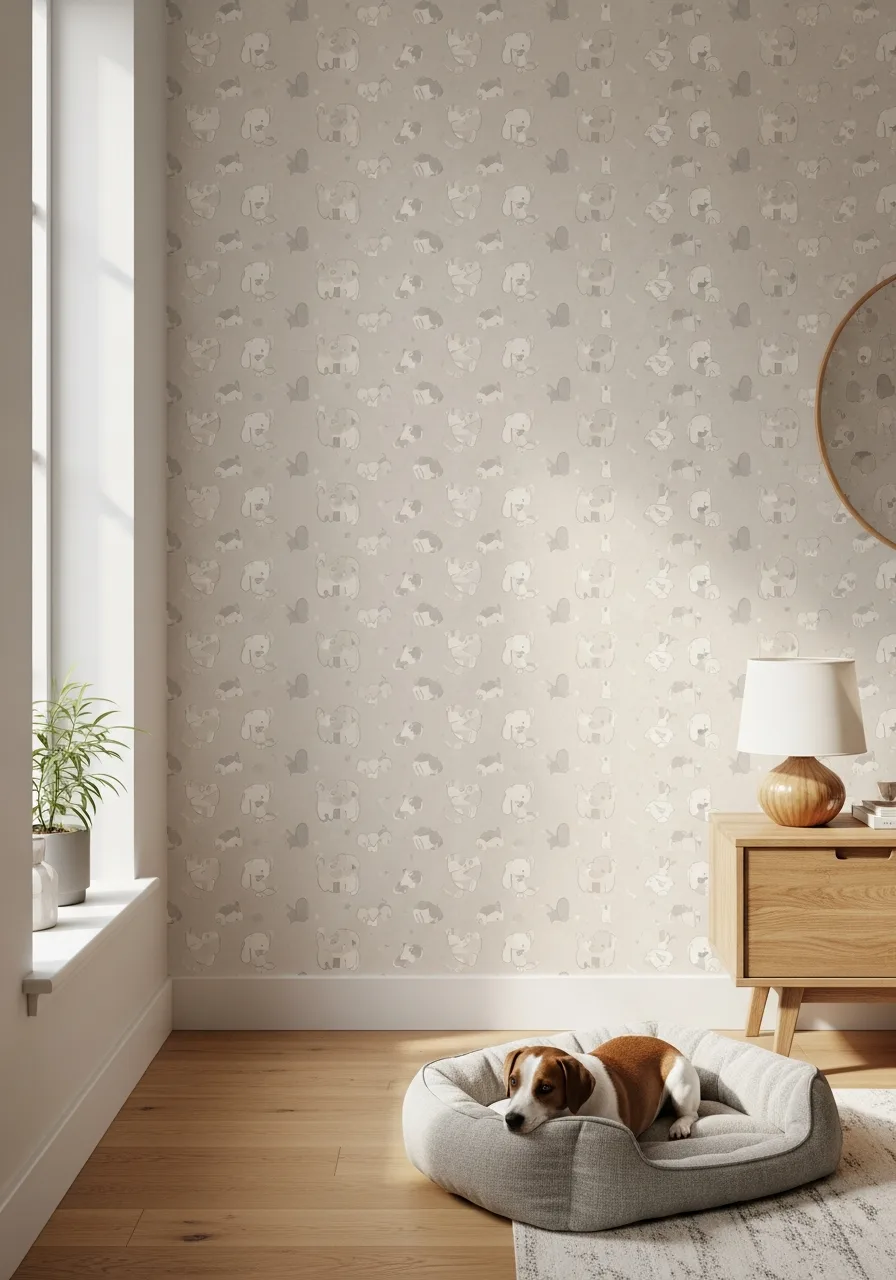 45. Patterned Accent Wall Design
