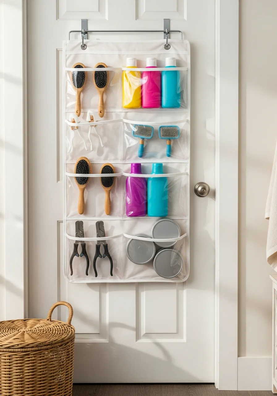 47. Over-the-Door Grooming Organizer