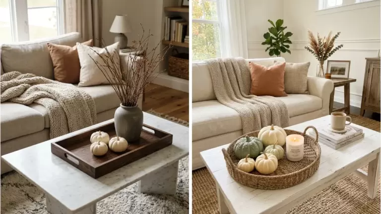 55 Fall Coffee Table Decor Ideas