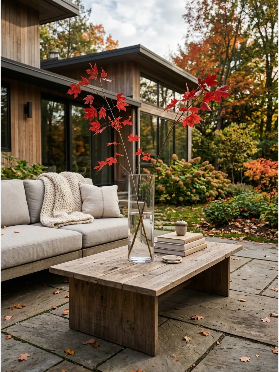 10. Fall Branches in a Glass Vase