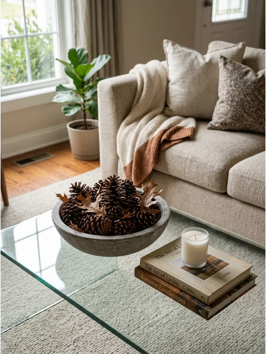 29. Pinecone Coffee Table Bowl