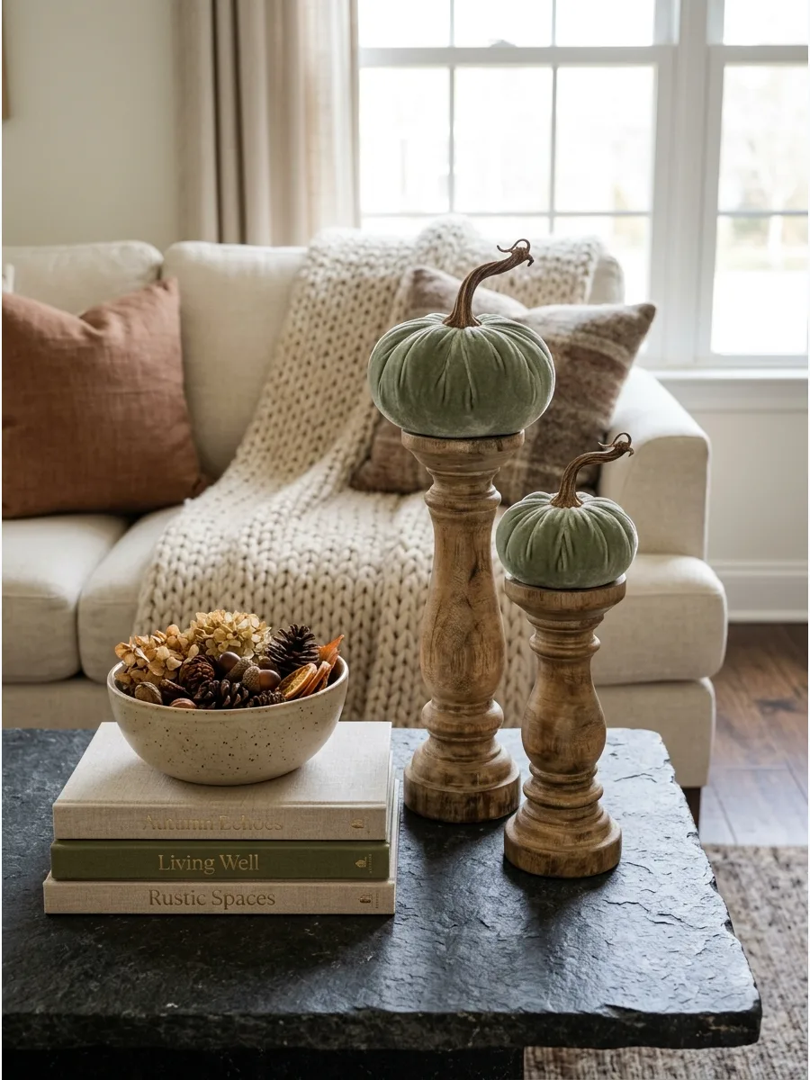32. Pumpkins on Candleholders
