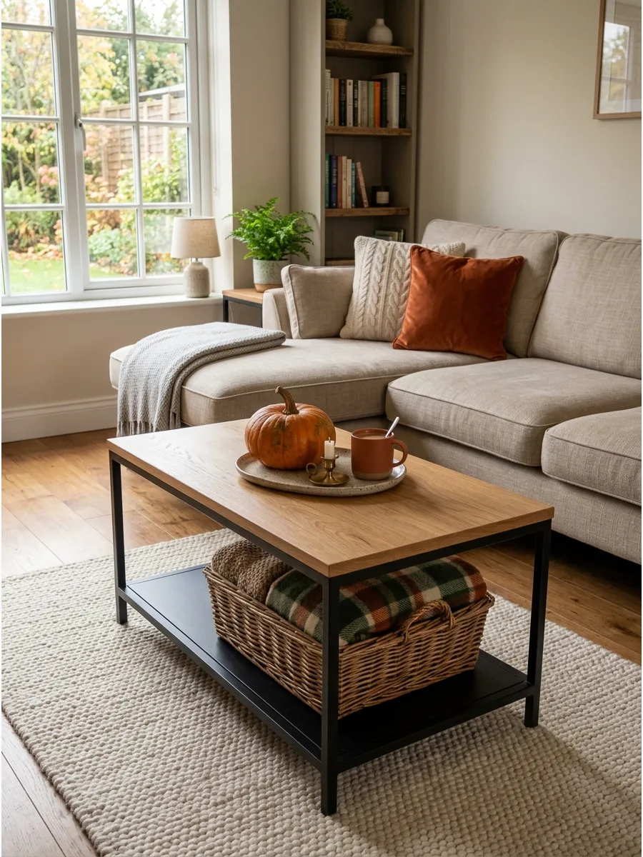43. Two-Tier Coffee Table Styling