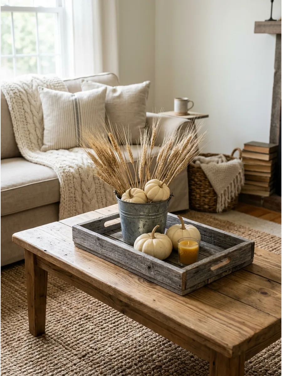 45. Farmhouse Fall Coffee Table