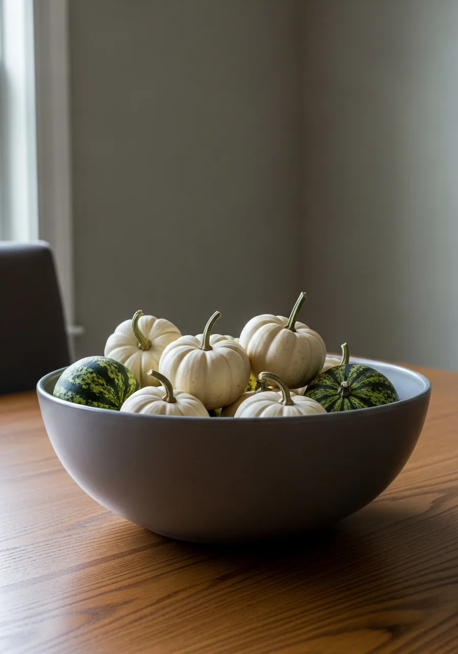 12. Bowl of Mini Pumpkins