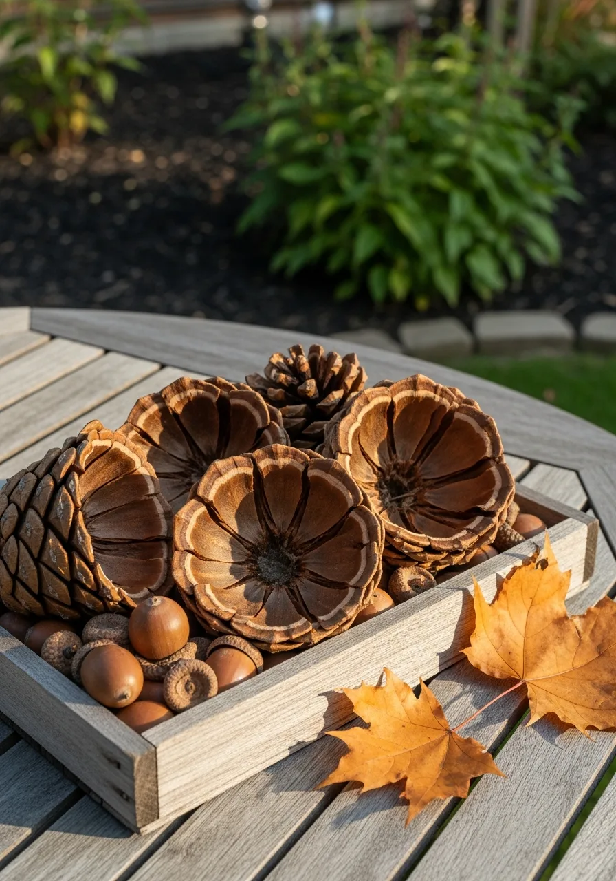14. Foraged Natural Fall Decor