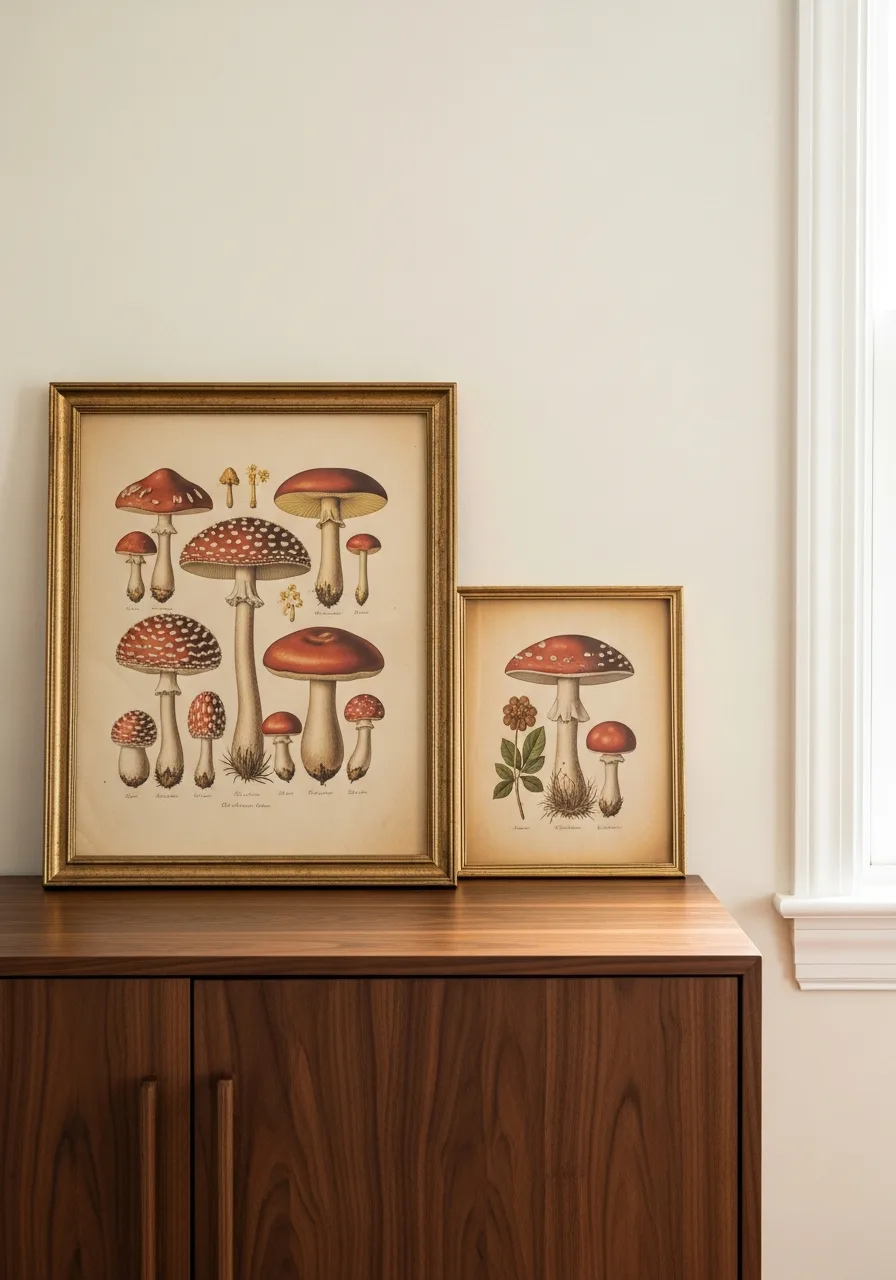 17. Frame Vintage Botanical Prints