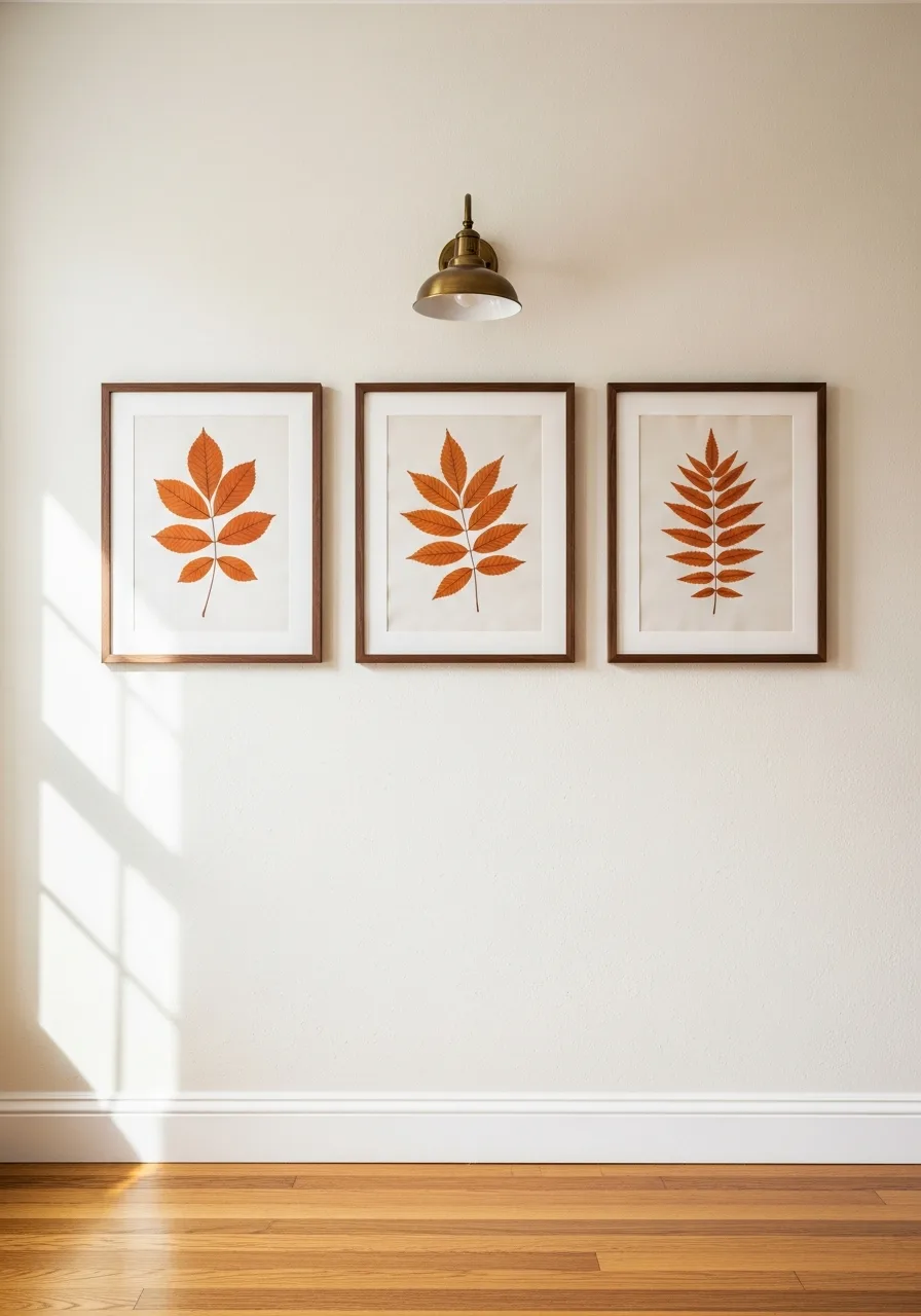 18. Botanical Fall Print Display