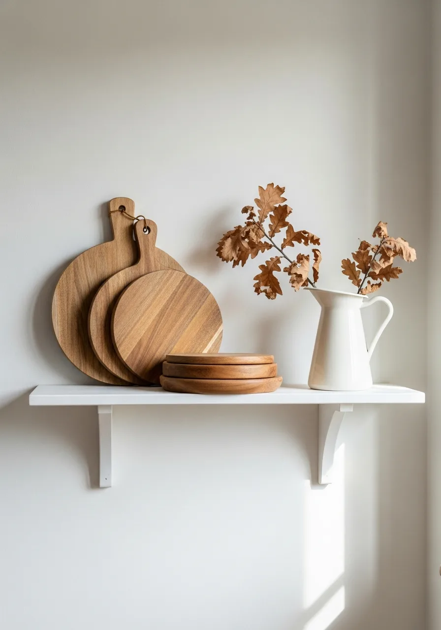 31. Simple Kitchen Shelf Display