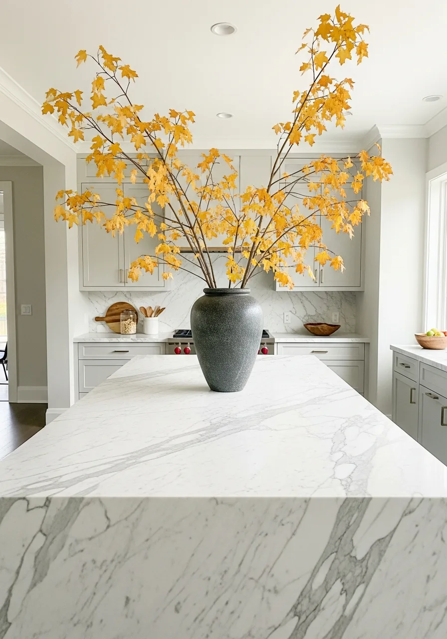 33. Style a Fall Kitchen Island