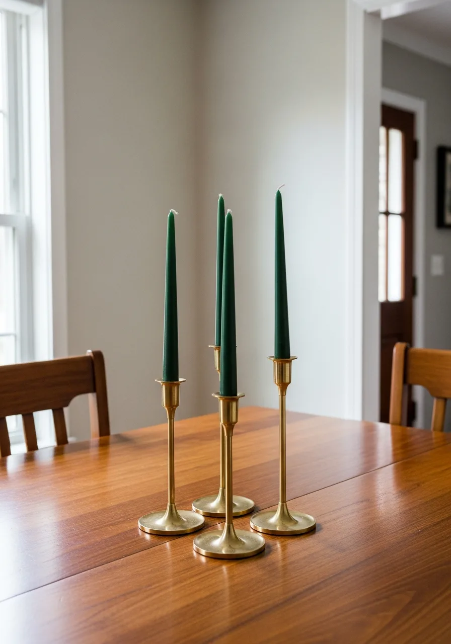 40. Add Colorful Taper Candles