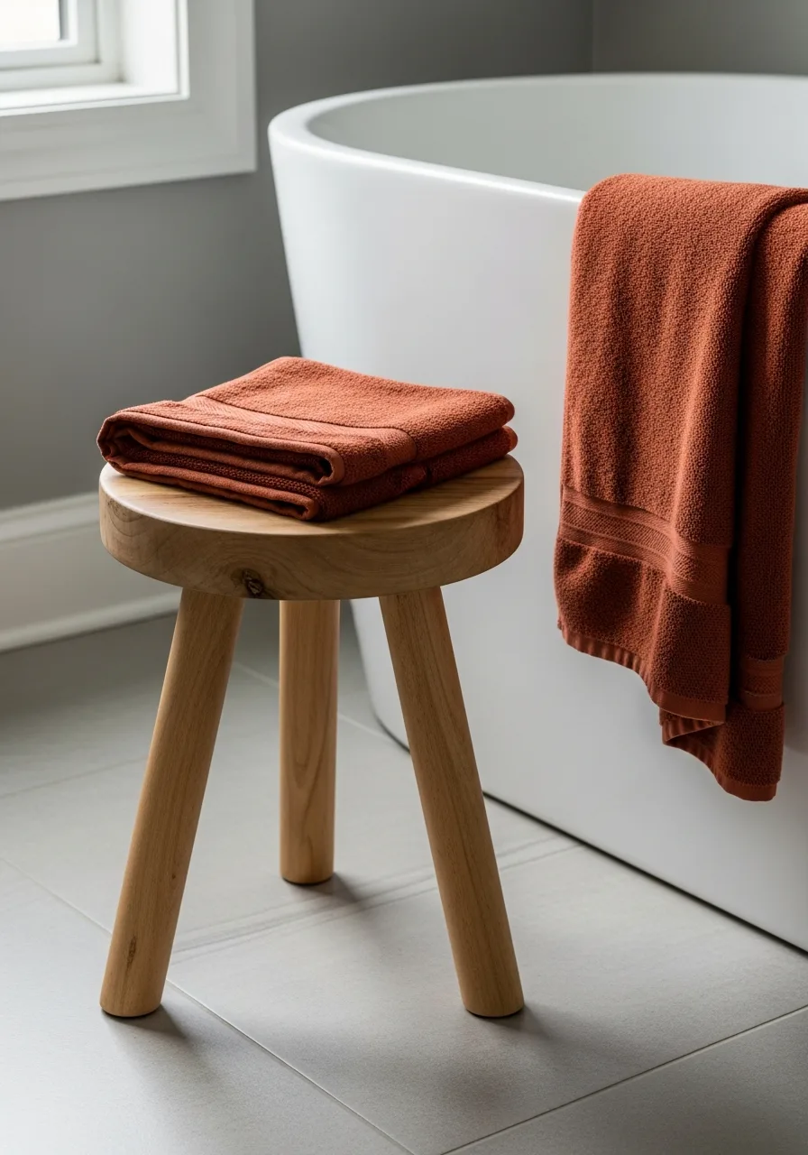 48. Add an Autumn Bathroom Accent