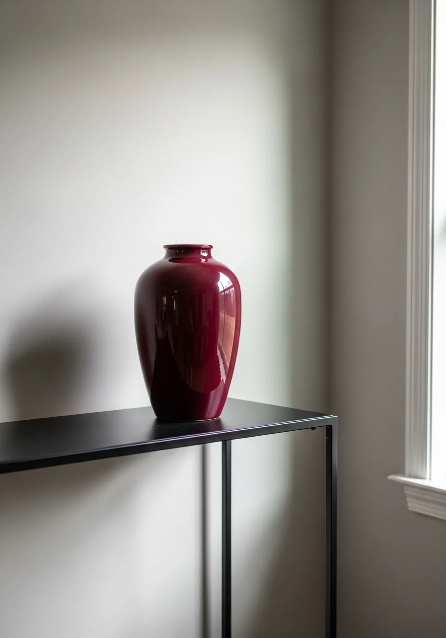 5. Deep Burgundy Accents