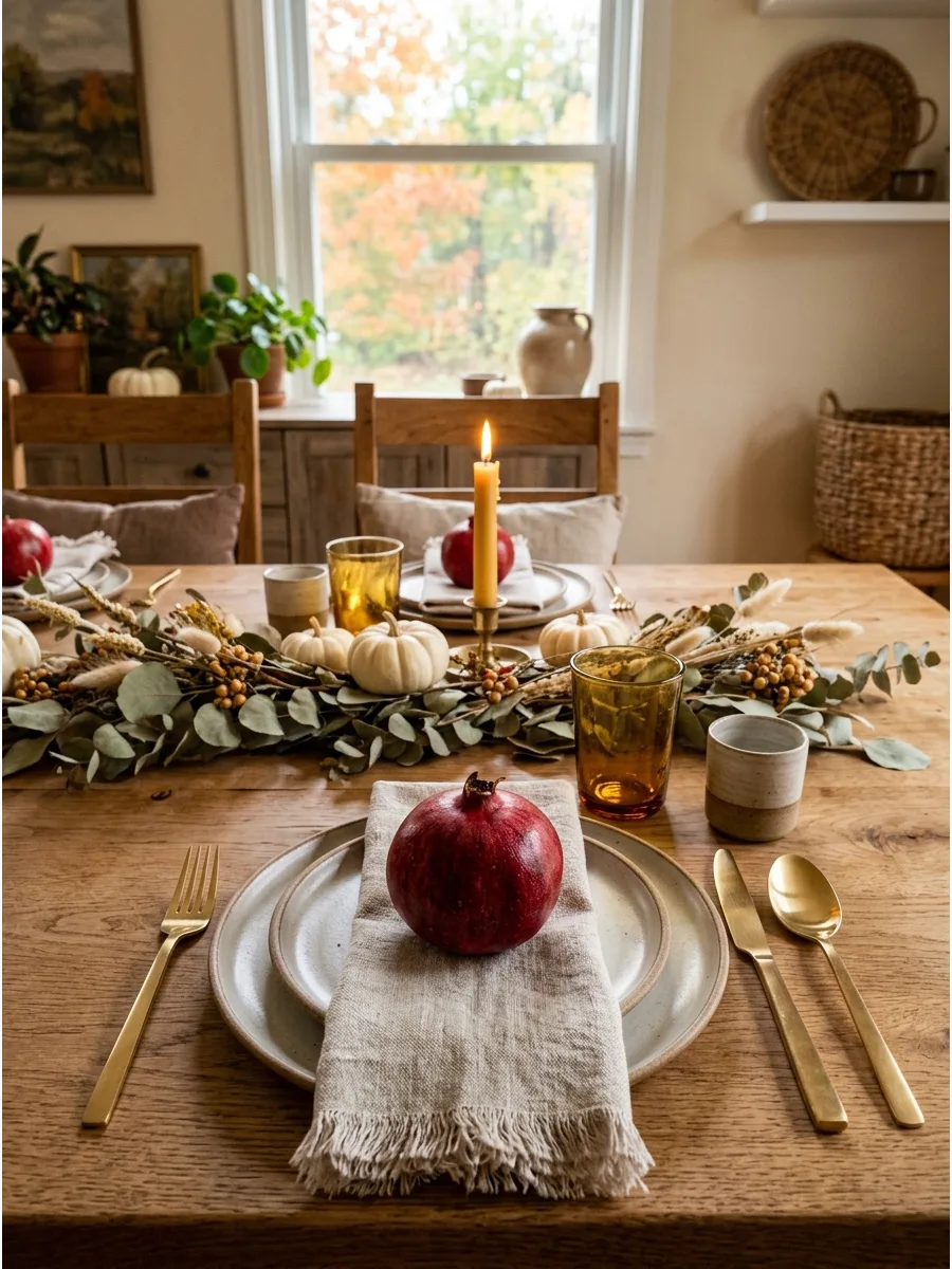 13. Pomegranate Fall Table