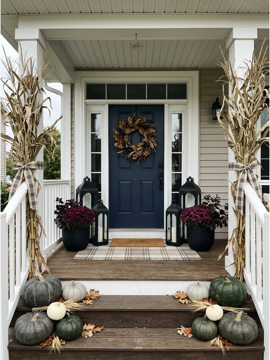 11. Moody Fall Front Porch