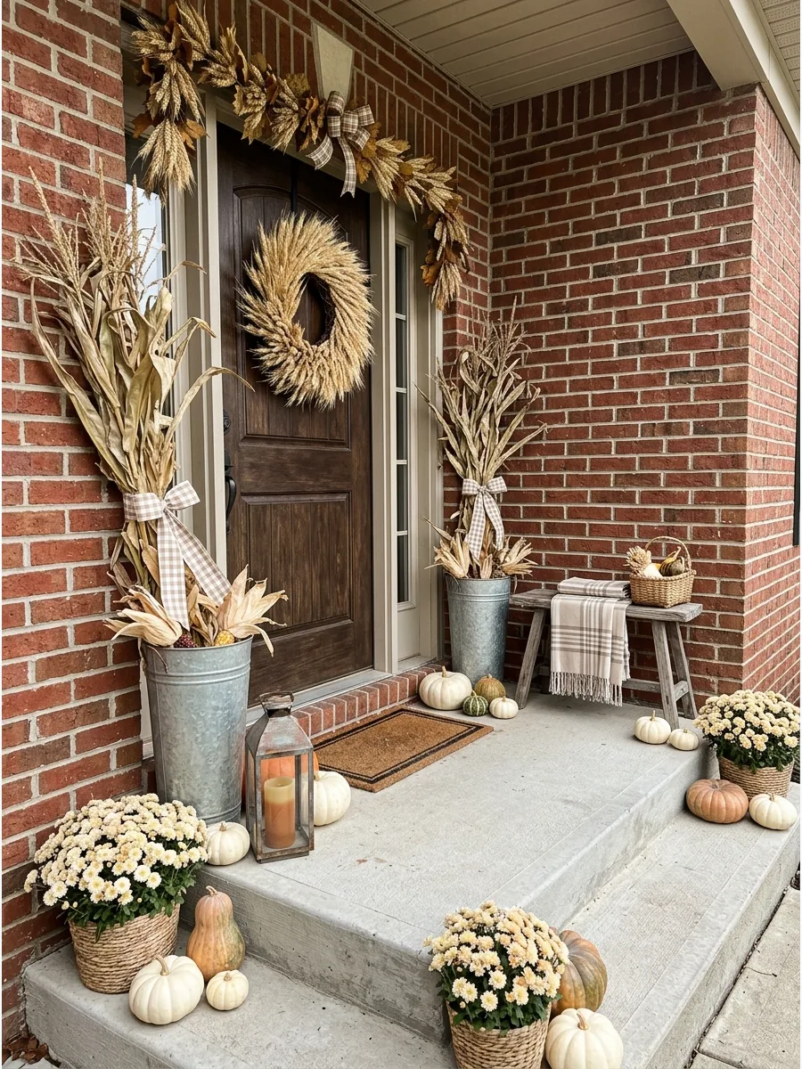 18. Narrow Front Stoop Display