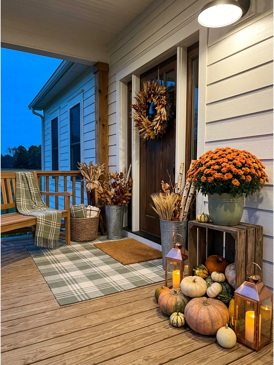 19. Corner Fall Porch Arrangement