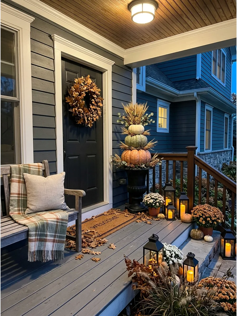 37. Pumpkin Topiary Planters