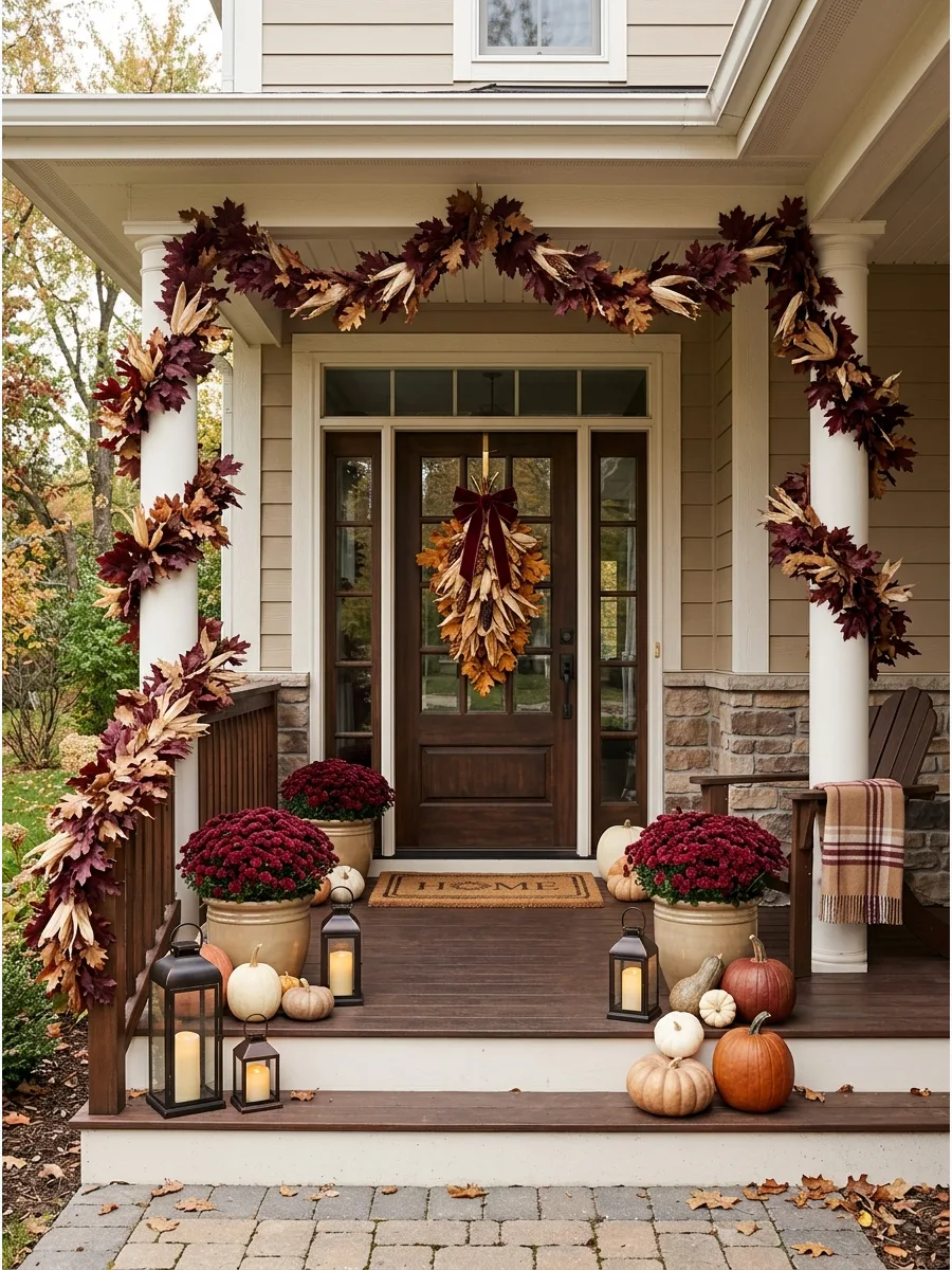47. Autumn Door Swag