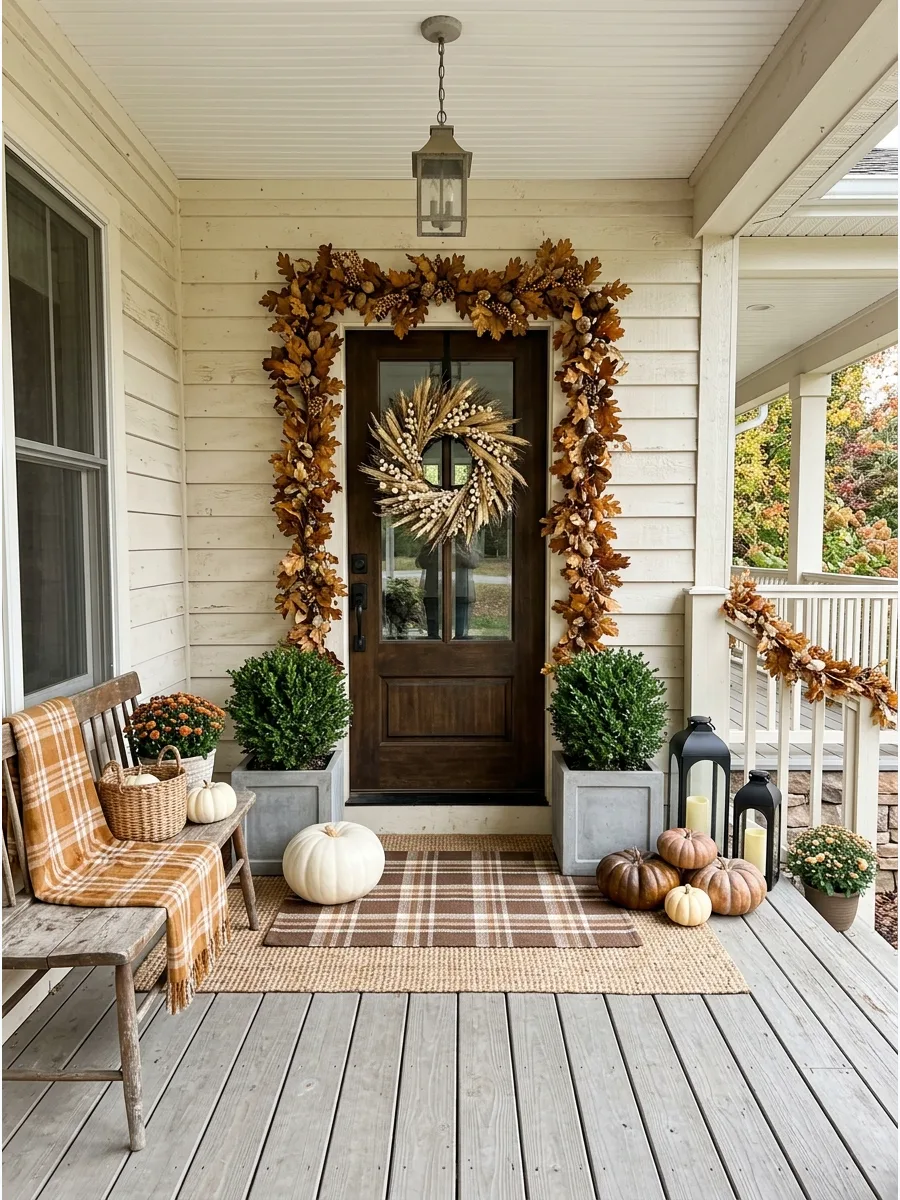 53. Modern Minimal Fall Porch