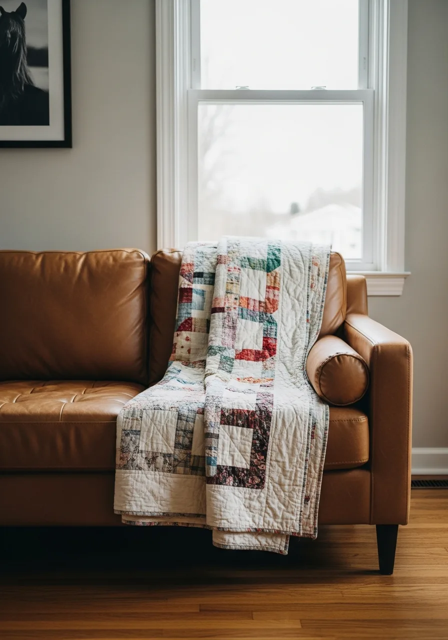 14. Display Vintage Patchwork Quilts